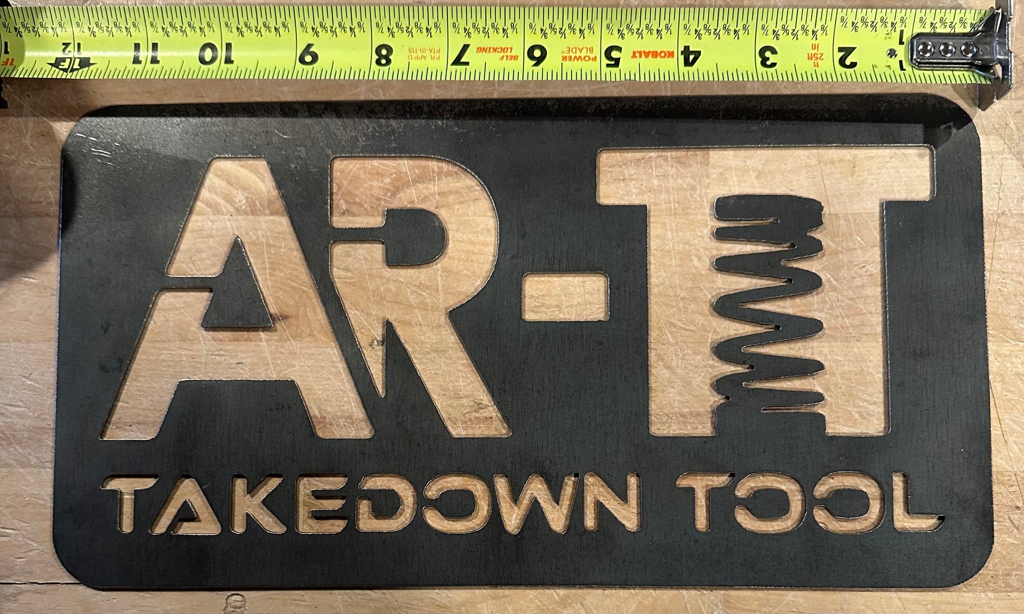 The AR-TT- THE AR-TAKEDOWN TOOL License plate, wall sign or plaque - AR TakeDown Tool 