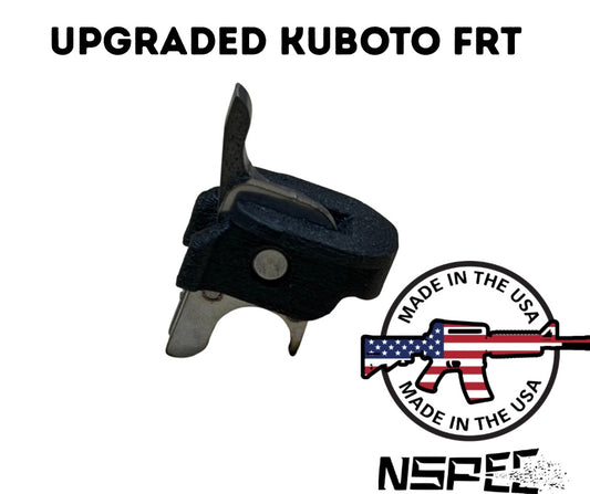 Upgraded Kuboto FRT with 'Made in the USA' and NSPEC branding on a white background