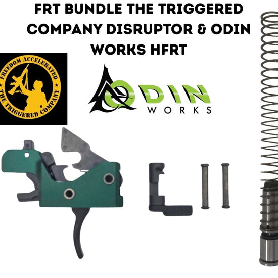 FRT Bundle with 'The Triggered Company' and 'Odin Works' logos on a white background.