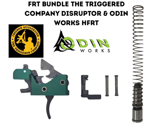 FRT Bundle with 'The Triggered Company' and 'Odin Works' logos on a white background.