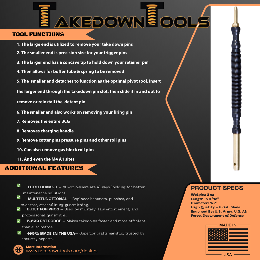 AR-Takedown Tool: purchase with 8oz cleaner/lubricant