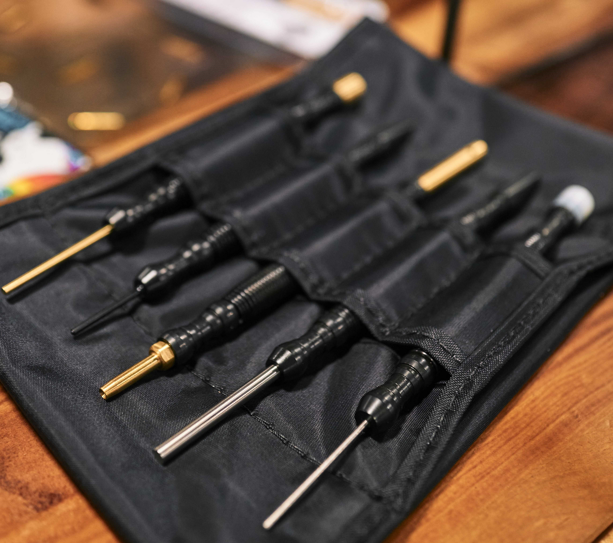 The 5-piece Gun Smith Set with cleaner. - AR TakeDown Tool